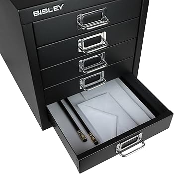 Amazon.co.jp: Bisley 5段引き出しスチールマルチ引き出しキャビネット
