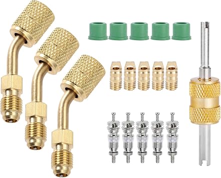 R410A Adapter, Mini Split Adapter 5/16SAE Female to 1/4SAE Male