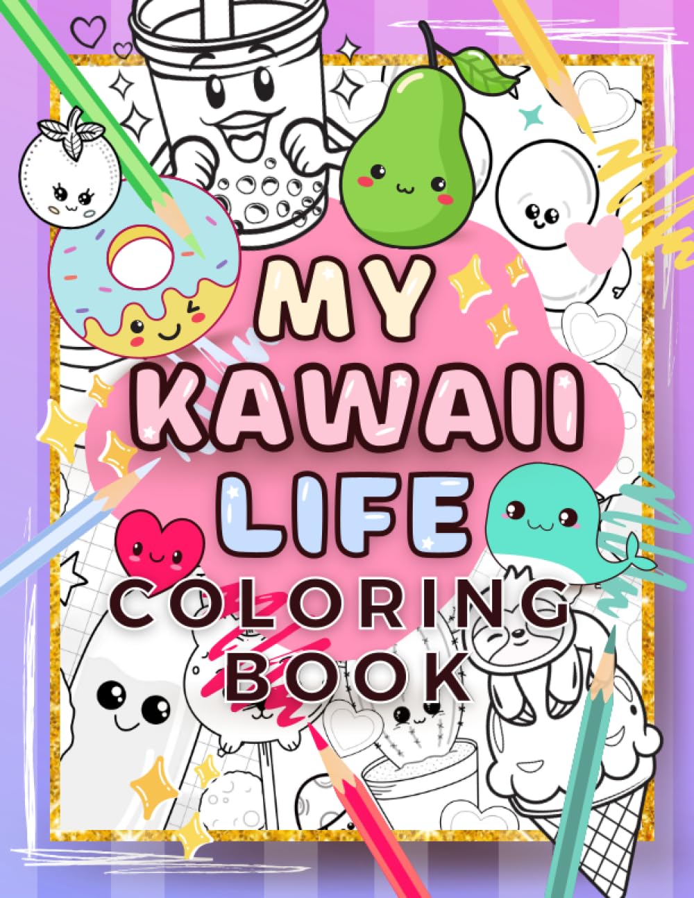Kawaii Coloring Book: 45 Fun Kawaii Coloring Pages For All Ages (Children’s Coloring)
