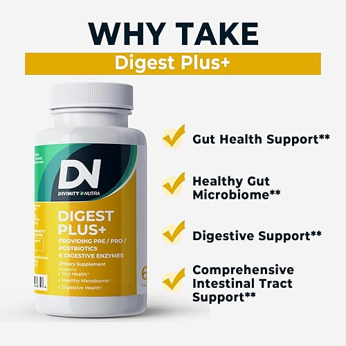 Miniatura 4 de Probiótico prebiótico y posbiótico 4 en 1 para mujeres y hombres, suplemento completo de apoyo intestinal y digestivo, probióticos pre post y