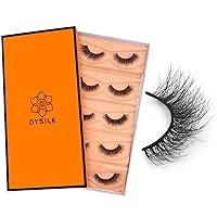 Vista 9 de DYSILK Pestañas postizas - Pestañas de visón 5 pares 6D, paquete de pestañas esponjosas, pestañas postizas de aspecto natural, pestañas postizas