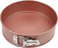 Vista 10 de David Burke Molde para hornear estriado de 9" - Molde para pasteles Bundt de acero al carbono - Bronce