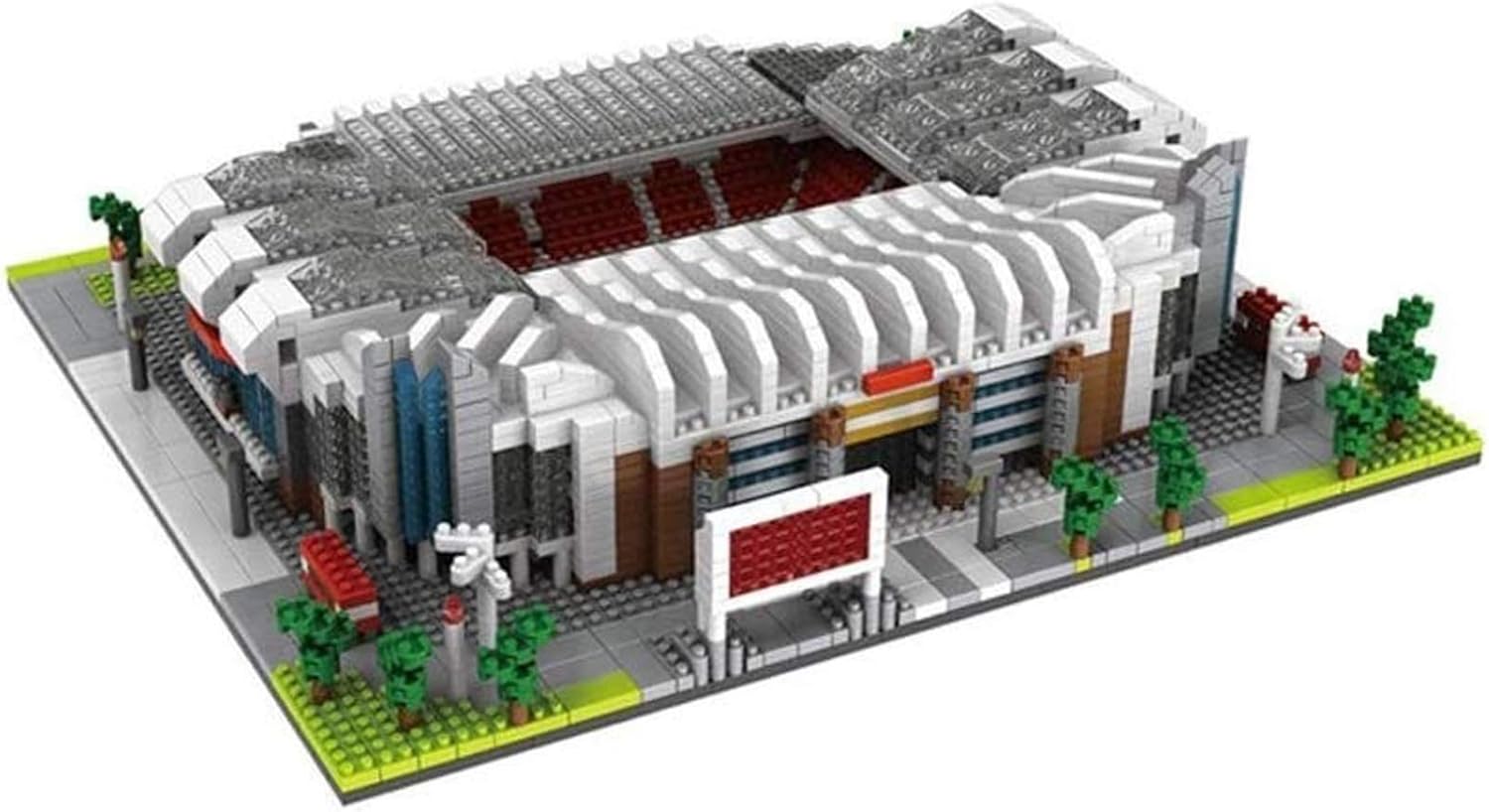 Ay マイクロブロックビルセット スポーツスタジアム3dモデル マンチェスター ユナイテッドオールドトラフォードスタジアムモデルお土産diyプラスチック建物モデル パズル