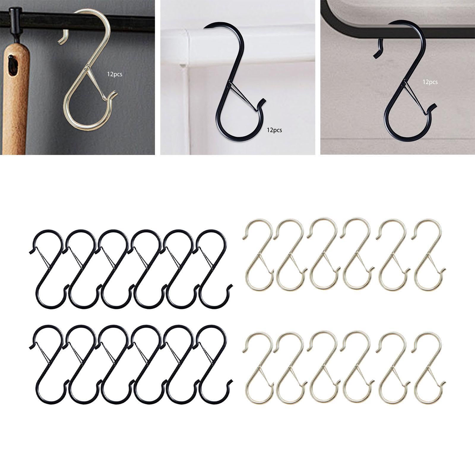 CALANDIS™ 12 Pieces Metal S s 3.6 inch Kitchen Pot Rack s Hats Kitchen Utensil Black | s & Hangers | Home Organization | Household Supplies & Cleaning 1