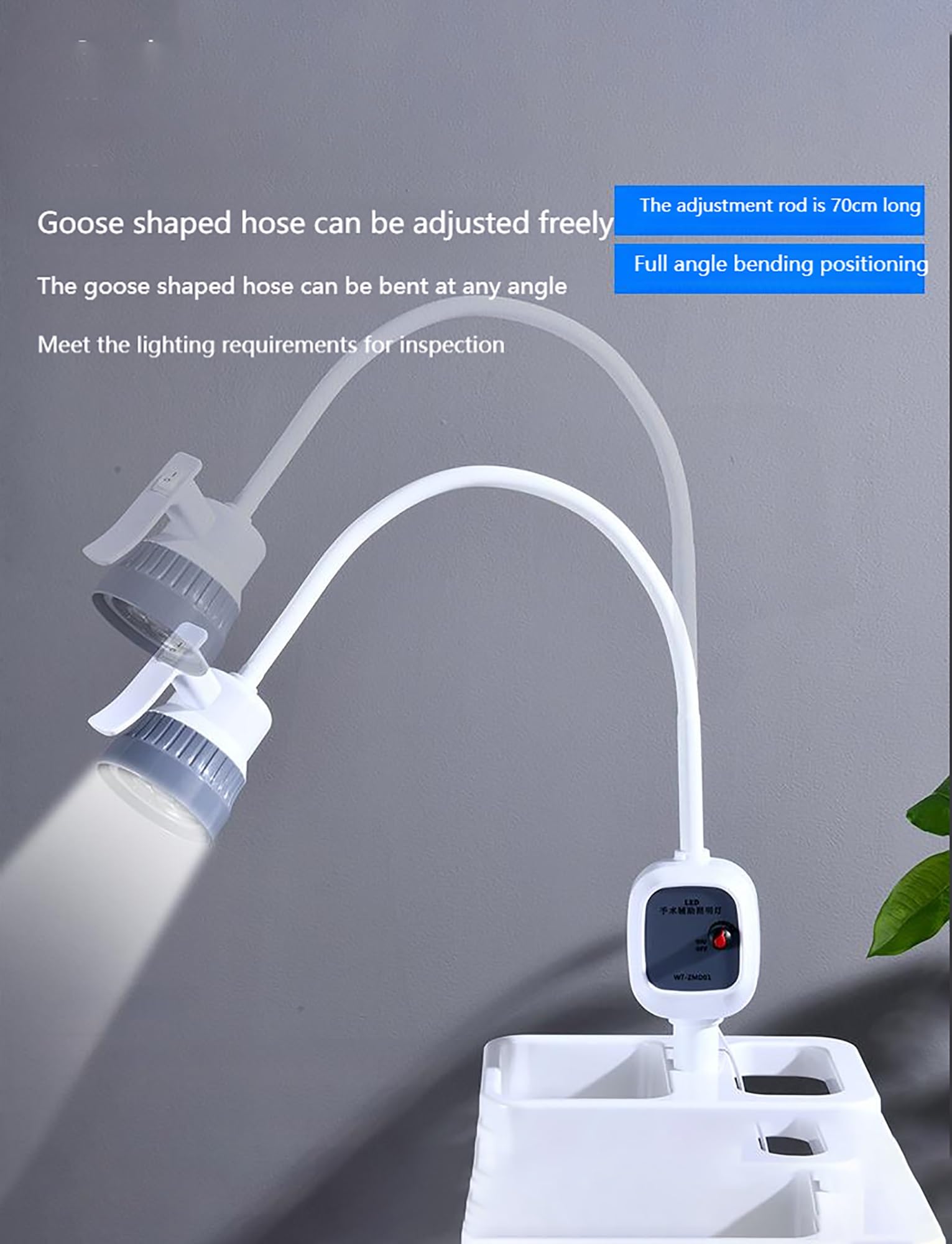Lampada for visita chirurgica con scatola/senza scatola Lampada for visita medica da pavimento Lampada mobile senza ombre con ruote universali (versione aggiornata)(Without box)