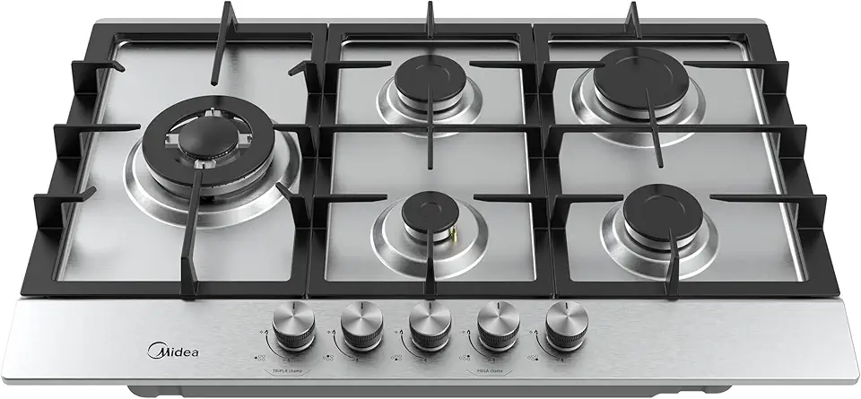 COOKTOP INOX 5 BOCAS
