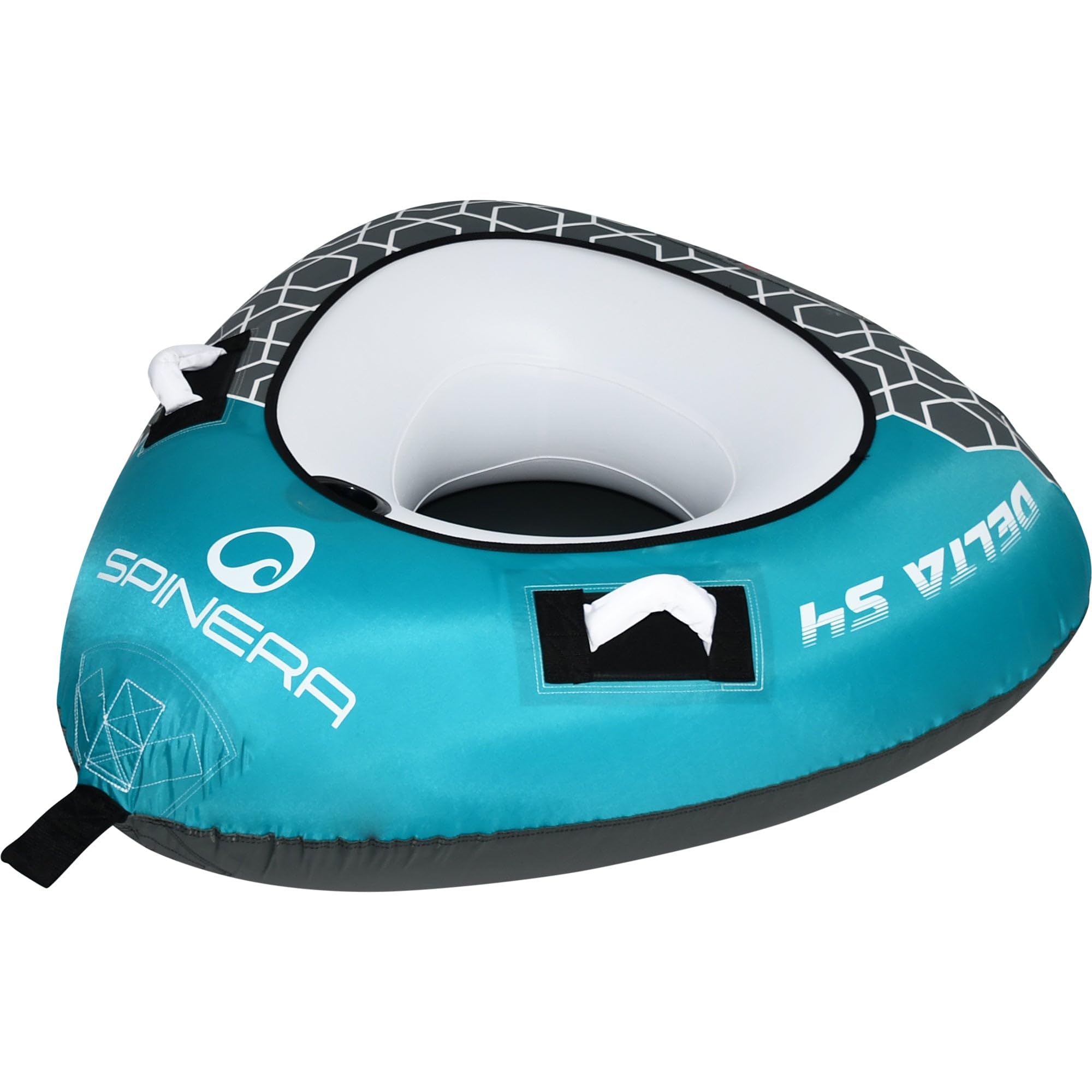 SPINERA Classic Towable Tubes, Wasserreifen. Donut & Triangle Design. 420D Nyloncover, gepolsterte Griffe mit Neopren, Verschiedene Größen für Kinder & Erwachsene