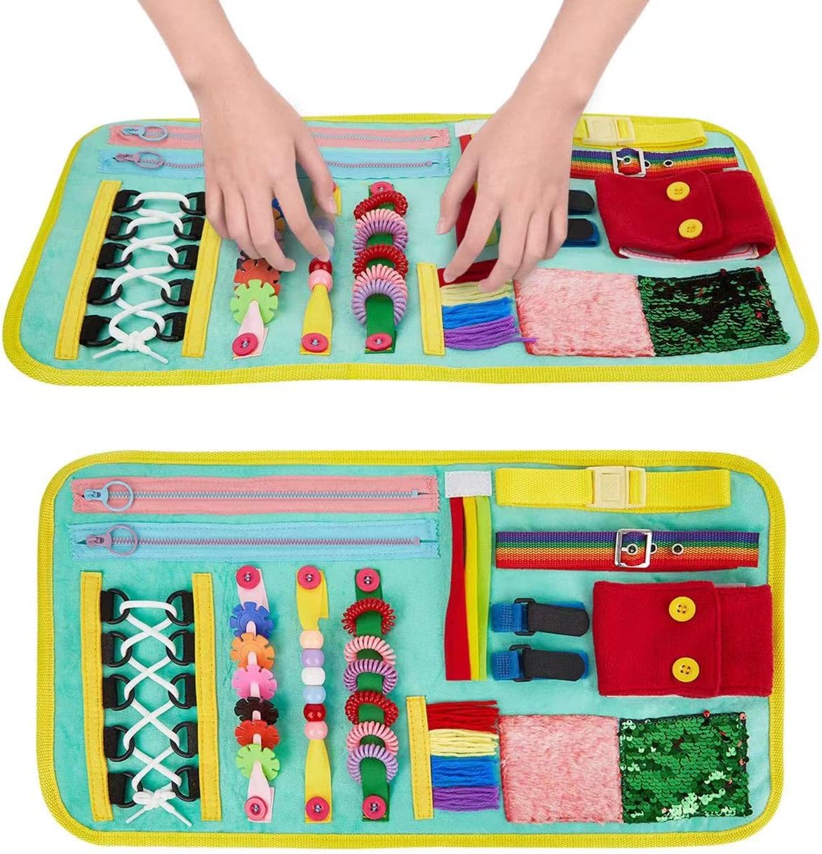 DATUIHAN Fidget Blanket for Adults with Dementia Sensory