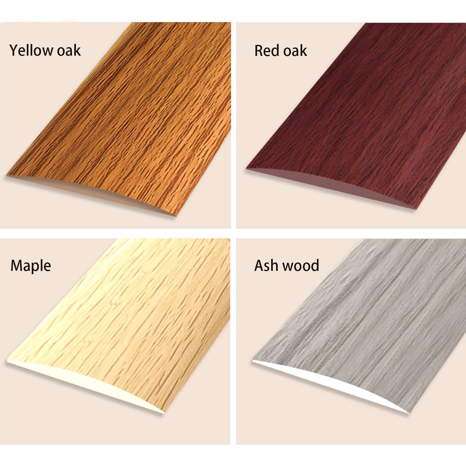 Striscia Di Soglia Per Pavimento In PVC – 100 Cm X 4 Cm, Autoadesiva, Colore Quercia, Per Transizione Tra Pavimenti