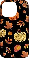 Vista 31 de Fall Leaves and Pumpkins Pattern Halloween Autumn Case for iPhone 17