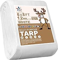 Vista 8 de STARPYNG -Lona de polietileno resistente, impermeable, resistente a los rayos UV, resistente a la intemperie, para automóviles, barcos, patios