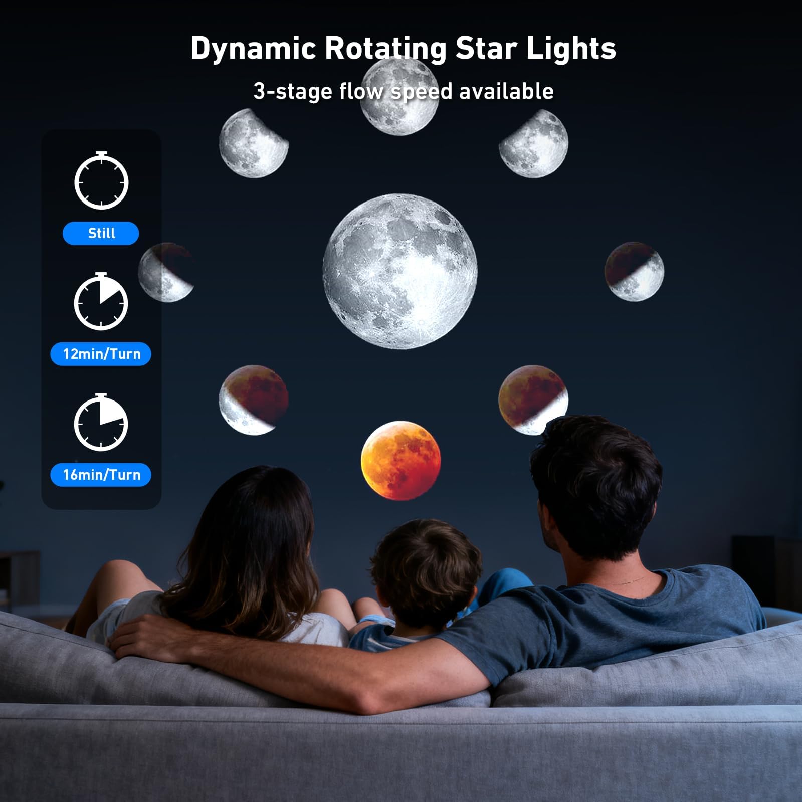 Febotak Proyector Estrellas Aurora Proyector Planetarium Galaxias Luz Noctura Altavoz Música, 8 Sonidos Ambientales & Melodías, Compatible con Alexa, Control App/Remote/Voz (Blanco y Negro)