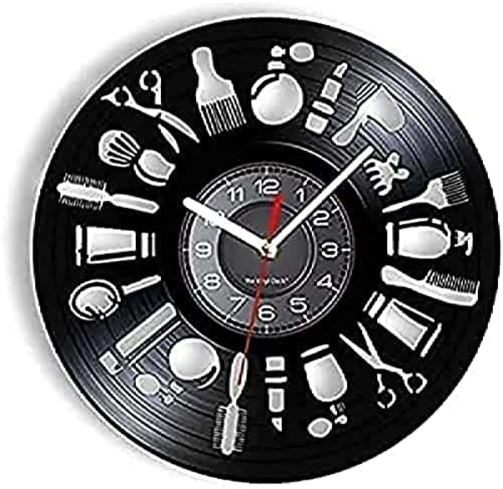 Horloge murale vinyle mécanique silencieuse pour supprimer les bruits de tic-tac