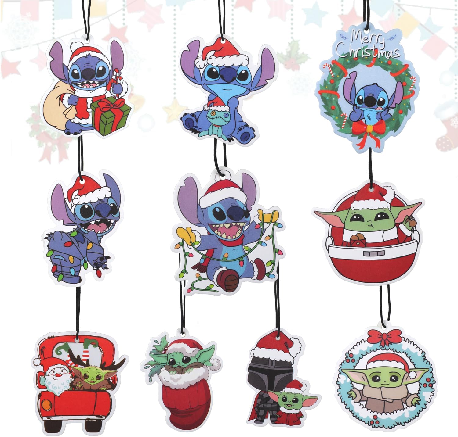 Air Fresheners Cristmas Theme Car Air Fresheners With 5 different flavors Long