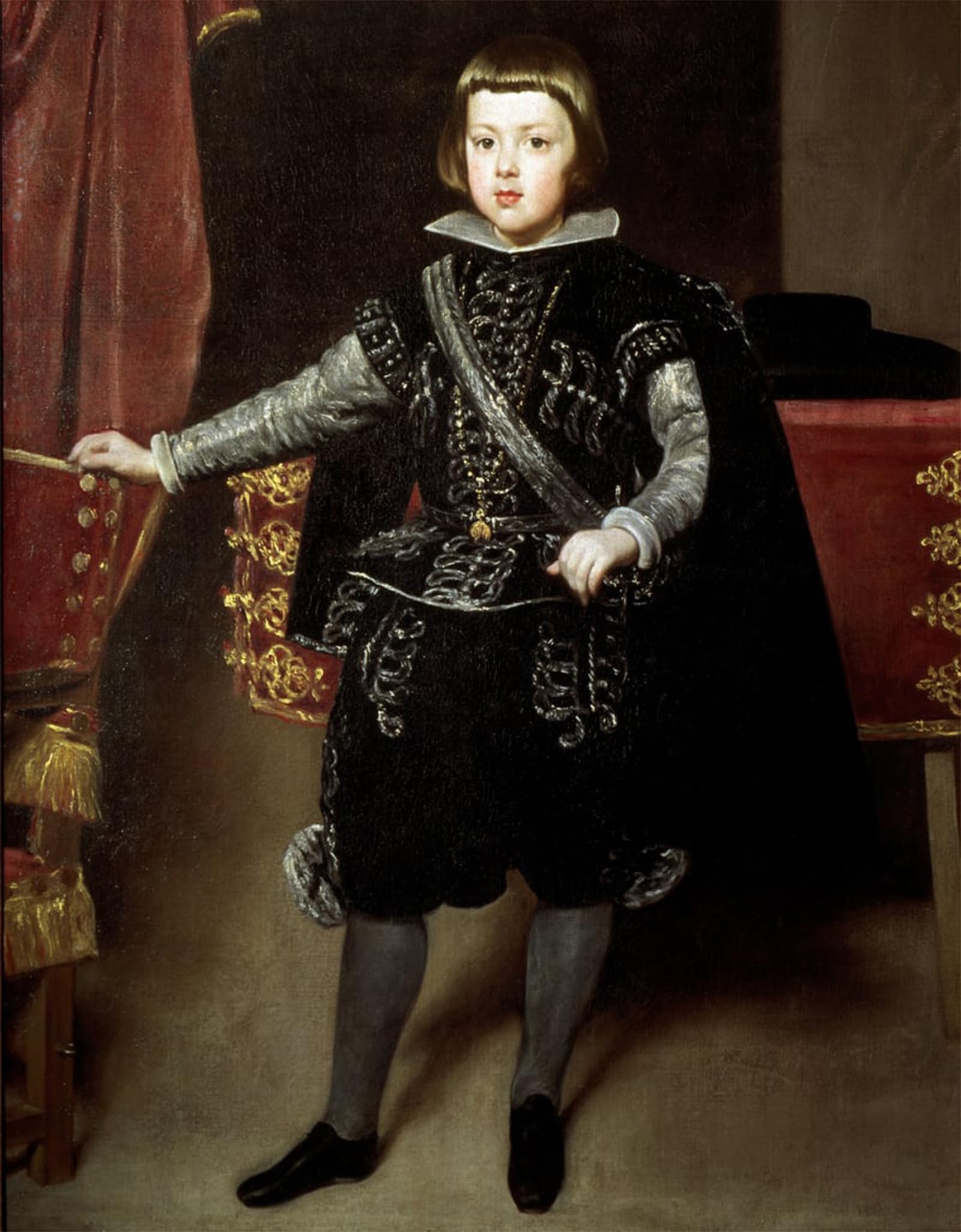 ARTXLXXBN Famous Prints Artwork Pictures Poster Painting Art Portrait of Baltasar Carlos of Spain by Diego Rodriguez De Y Velazquez Artwork Landscape Pictures for Home Decor 60x90cm