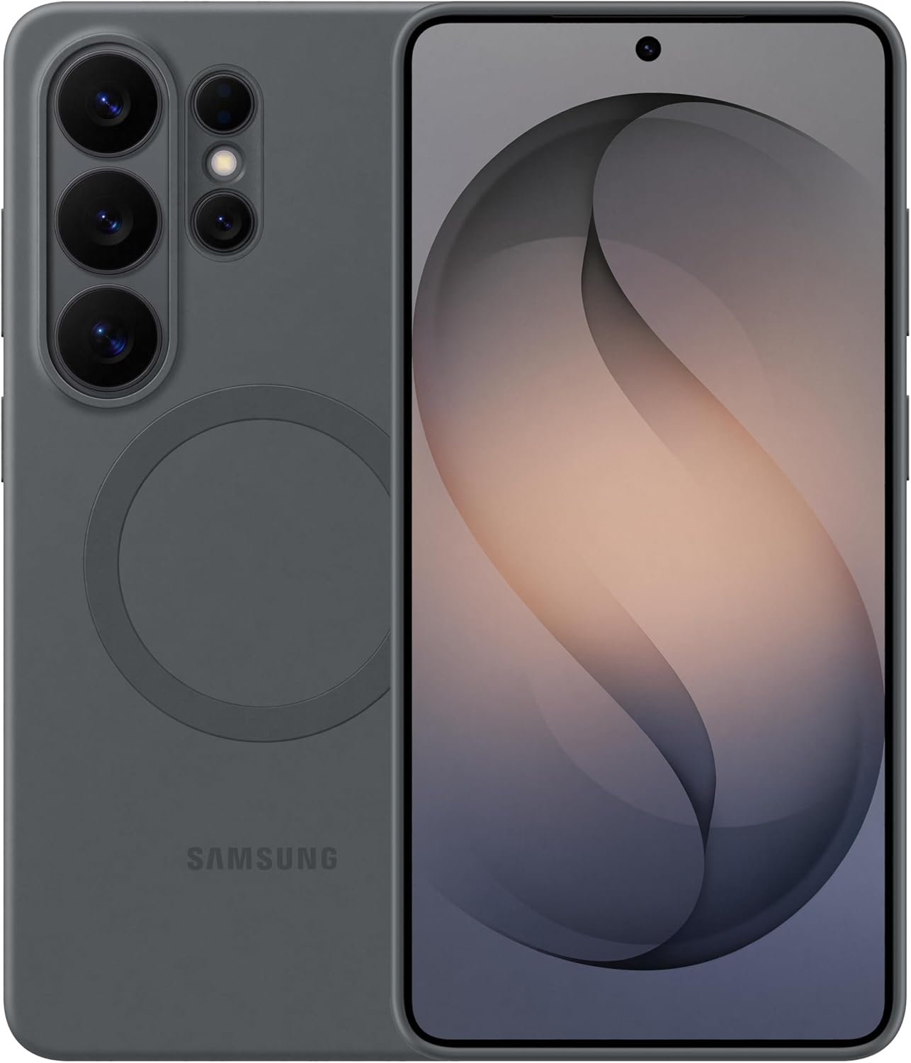 Samsung Galaxy S26 Ultra Silicone Magnet Phone Case, Soft-Touch, Durable Grip, Great Feel, Black