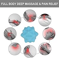 Vista 3 de Pequeña bola de masaje puntiaguda, herramienta de masaje de punto de gatillo. Bolas masajeadoras sólidas con baches para tejido profundo, liberación