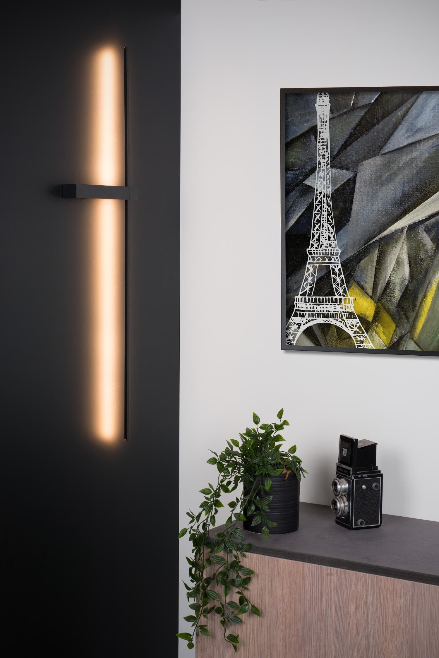 LUCIDE SEGIN - Wall Light - LED - 1x10W 2700K - Black - Image 4
