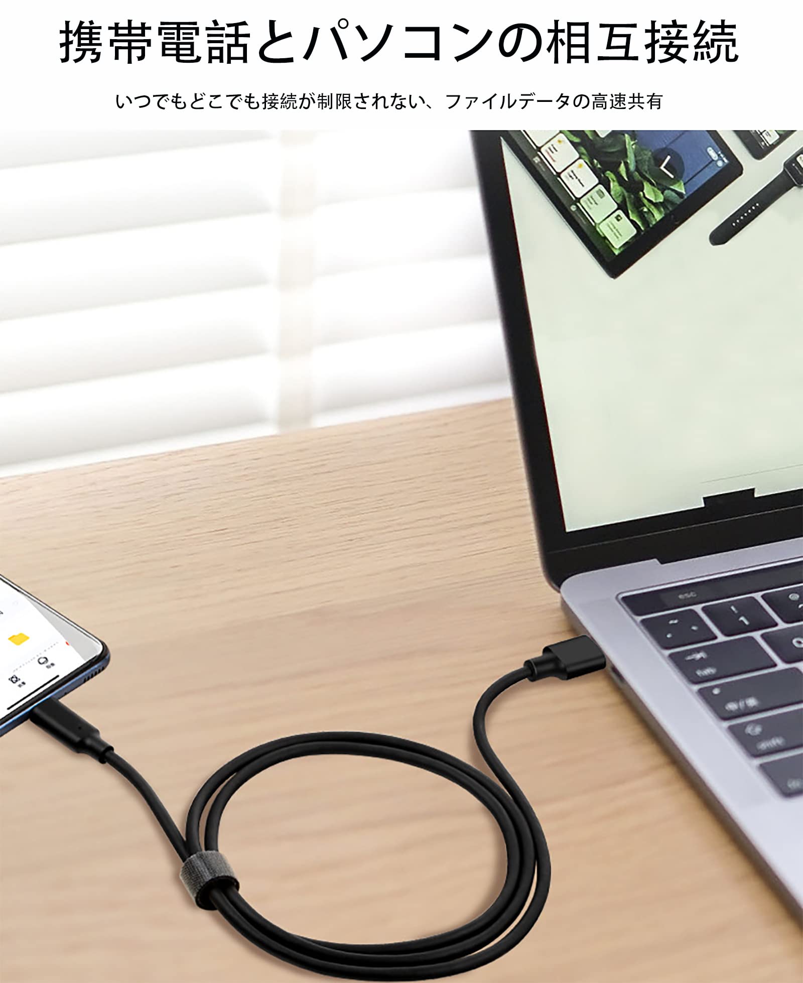Amazon.co.jp: ALLVD USB Type C ケーブルPowerLine USB-C & USB-A 3.2