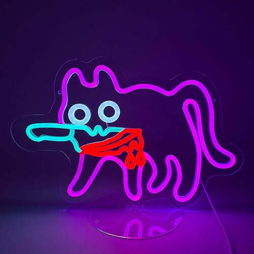 Cat Knife Neon Sign Anime Light Up Sign– Spooky LED