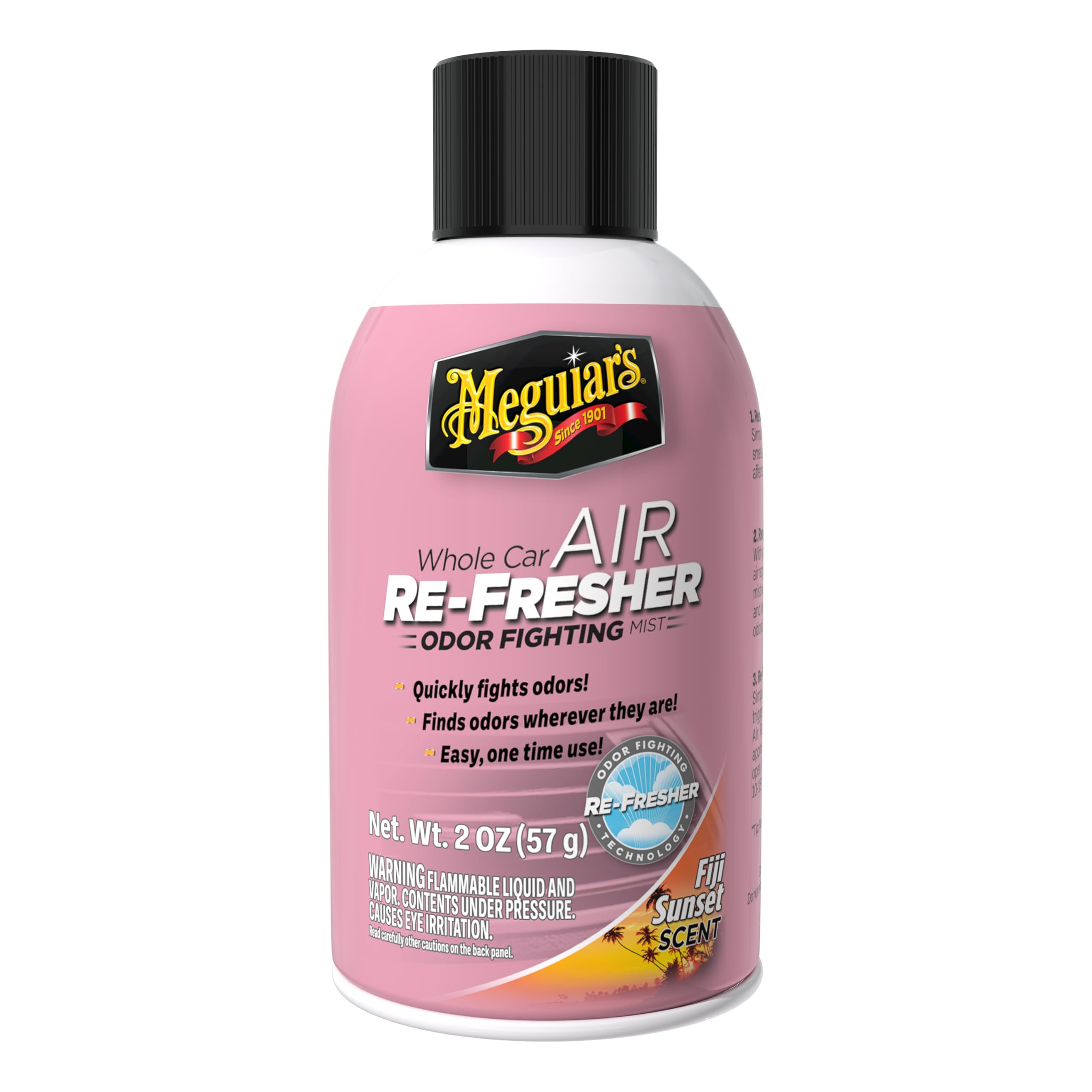 Meguiar's G201502 Odour Eliminator Fiji Sunset Scent Whole Car Air Re-Fresher (57g)