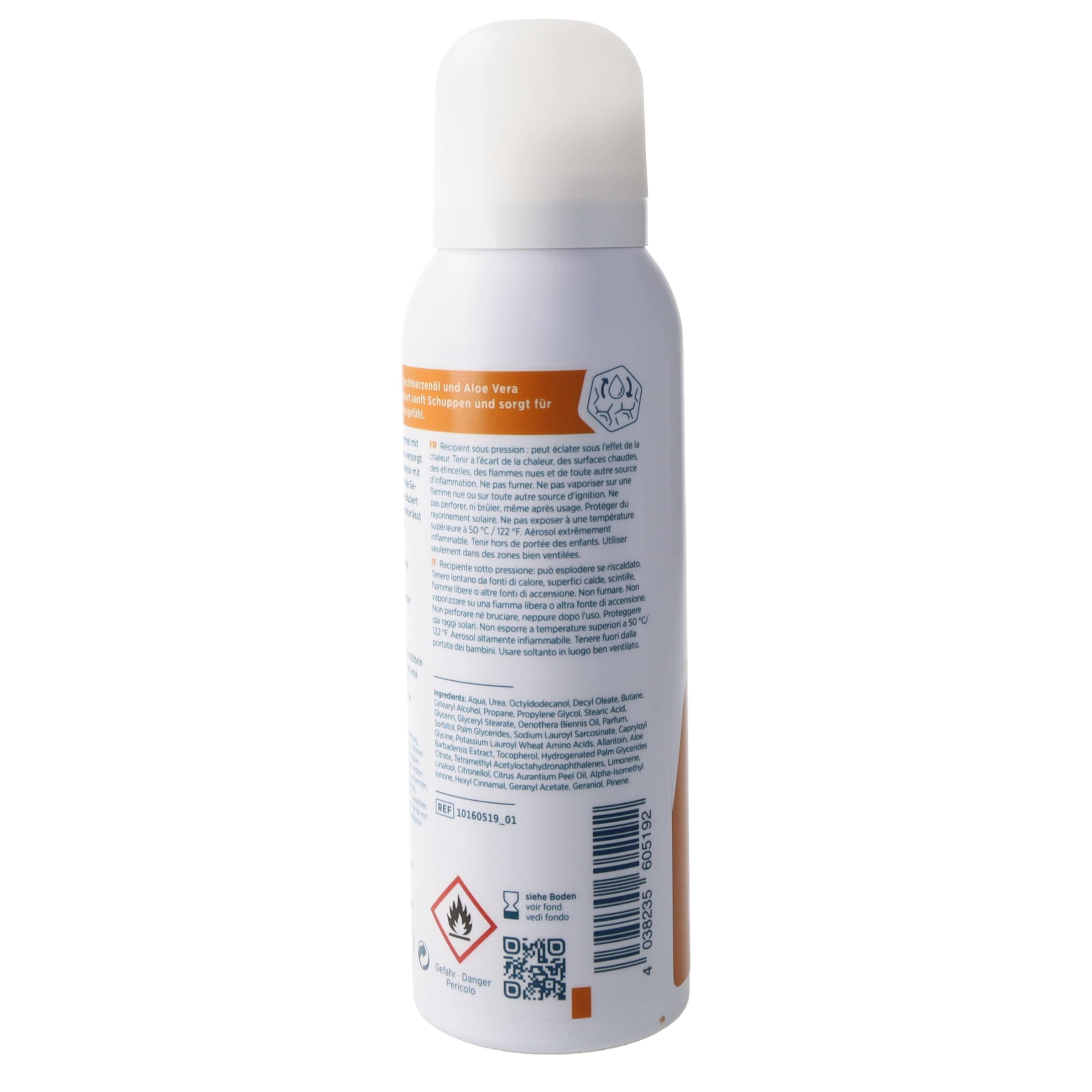 Allpresan Limited Edition - ORANGENBLÜTE - Körper Schaumcreme für sehr trockene bis schuppige Haut mit belebendem Orangenblüten-Duft, 125 ml