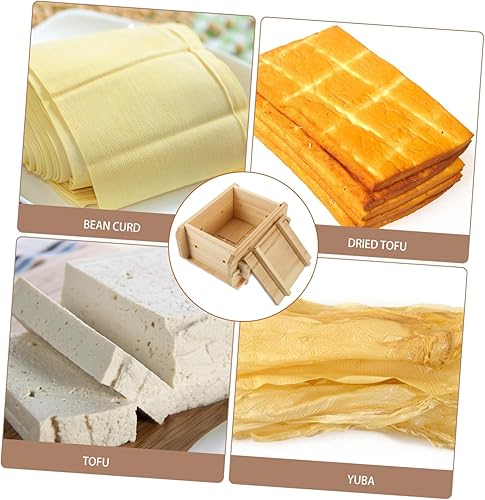 Miniatura 8 de Happyyami Y Herramienta para hacer cuajadas, molde para hacer tofu, molde de prensa de tofu de madera, sello de tofu para el hogar, fácil de usar,
