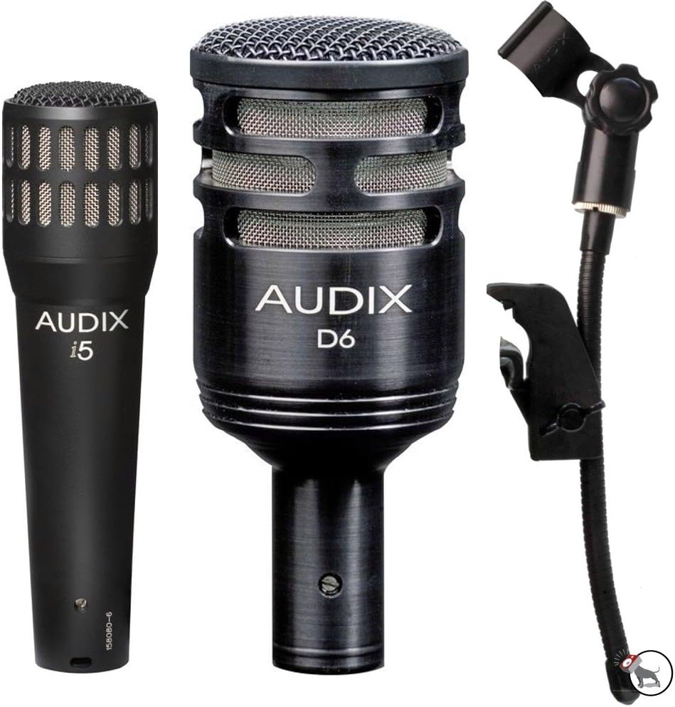 Audix D6 Kick Drum Microphone Black with i5 Dynamic