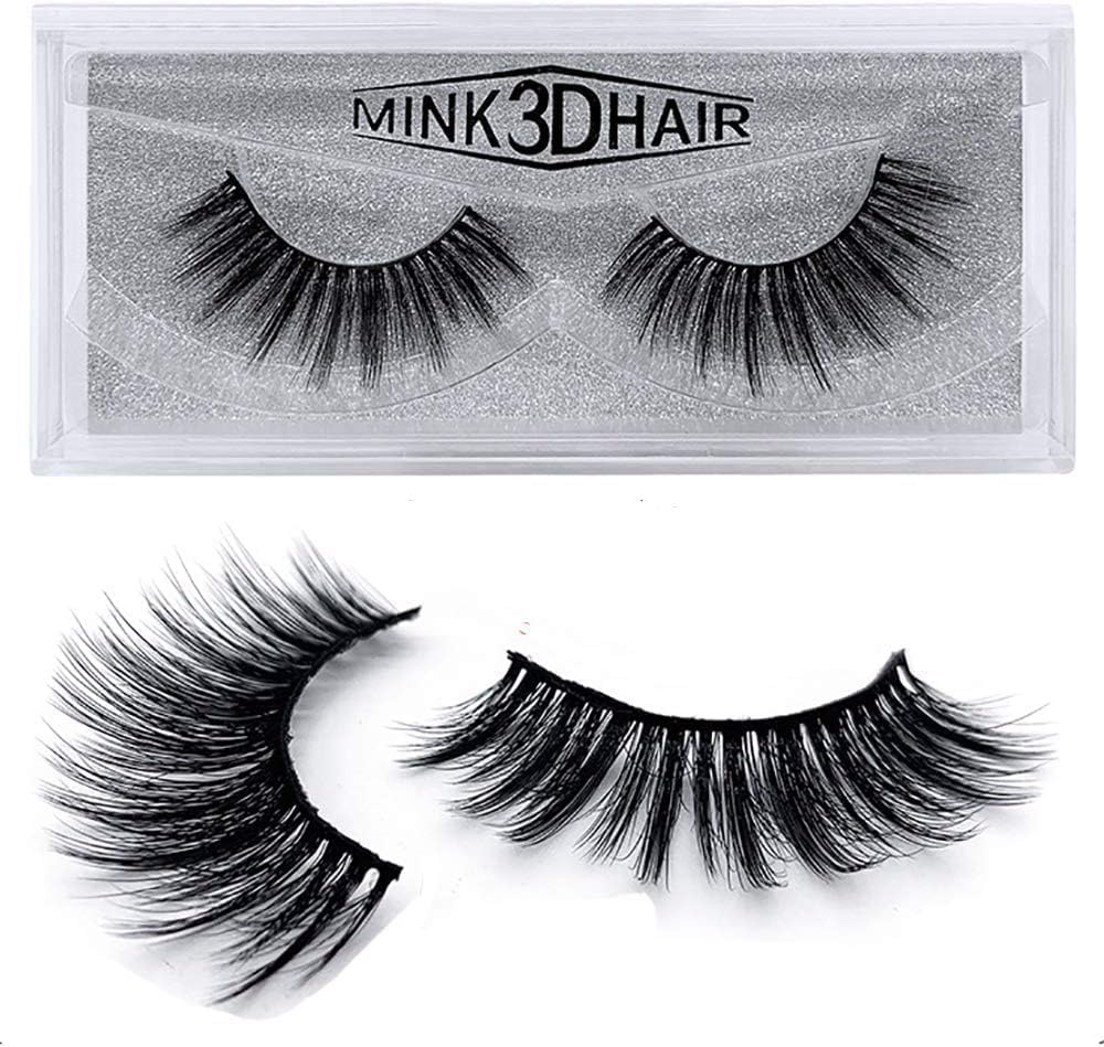 1 Pair Mink 3D False Eyelashes Handmade Thick Nature Fluffy Long Fake Eye Lashes Reusable