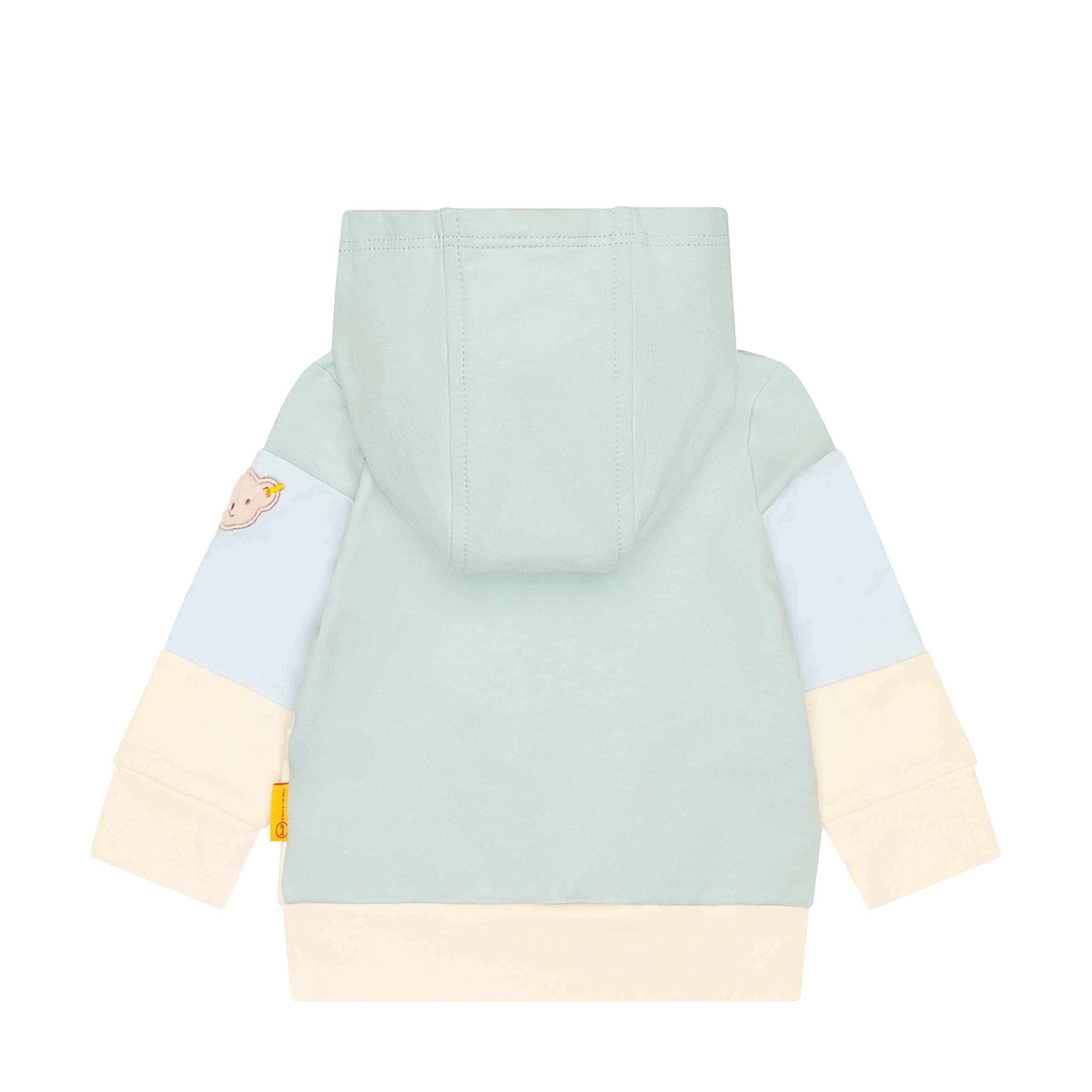 Steiff Baby-Jungen Sweatjacken mit Kapuze Übergangsjacke