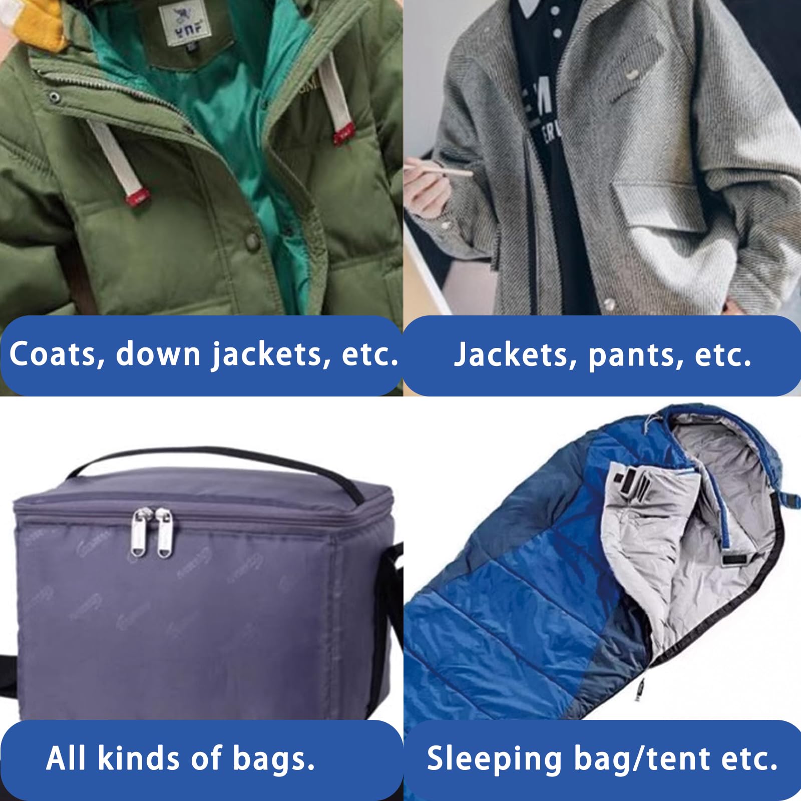 3 Cerniere Lampo #5 70cm Nere - Per Giubbotti, Cappotti | Cerniera Plastica Separabile Autobloccante