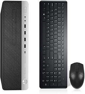 HP EliteDesk 800 G3 SFF Business Desktop PC, Intel Core i7-6700 3.0GHz, 32GB RAM, 512GB SSD, WiFi, BT, Including Wireless Keyboard and Mouse, Windows 10 Pro (Renewed)