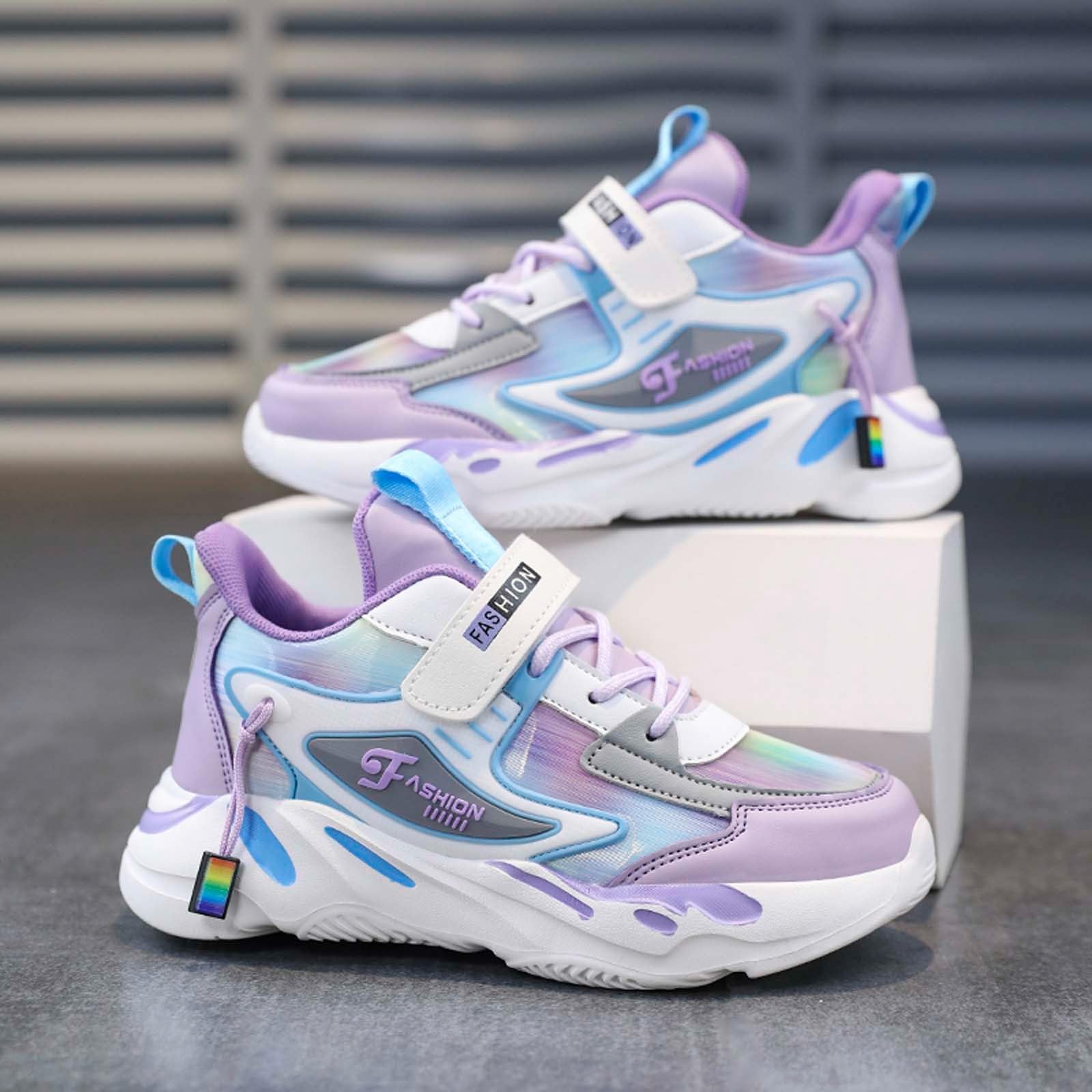 Generisch Schuhe Mädchen Turnschuhe Mädchen Sportschuhe Kinder Turnschuhe Kinder Hallenschuhe Kinderschuhe Atmungsaktiv Laufschuhe Sneaker