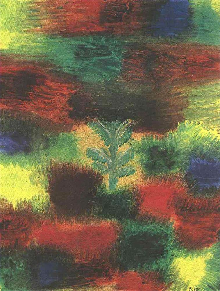 Amazon.co.jp: つの絵画 植え込みの中の小さな木 パウル・クレー