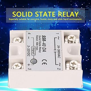 Cama Alta 40A Contato 40DA,Monofásico DC-AC Relé de Estado Sólido SSr 40DA 40A Entrada 3-32V DC Saída 24-380V AC