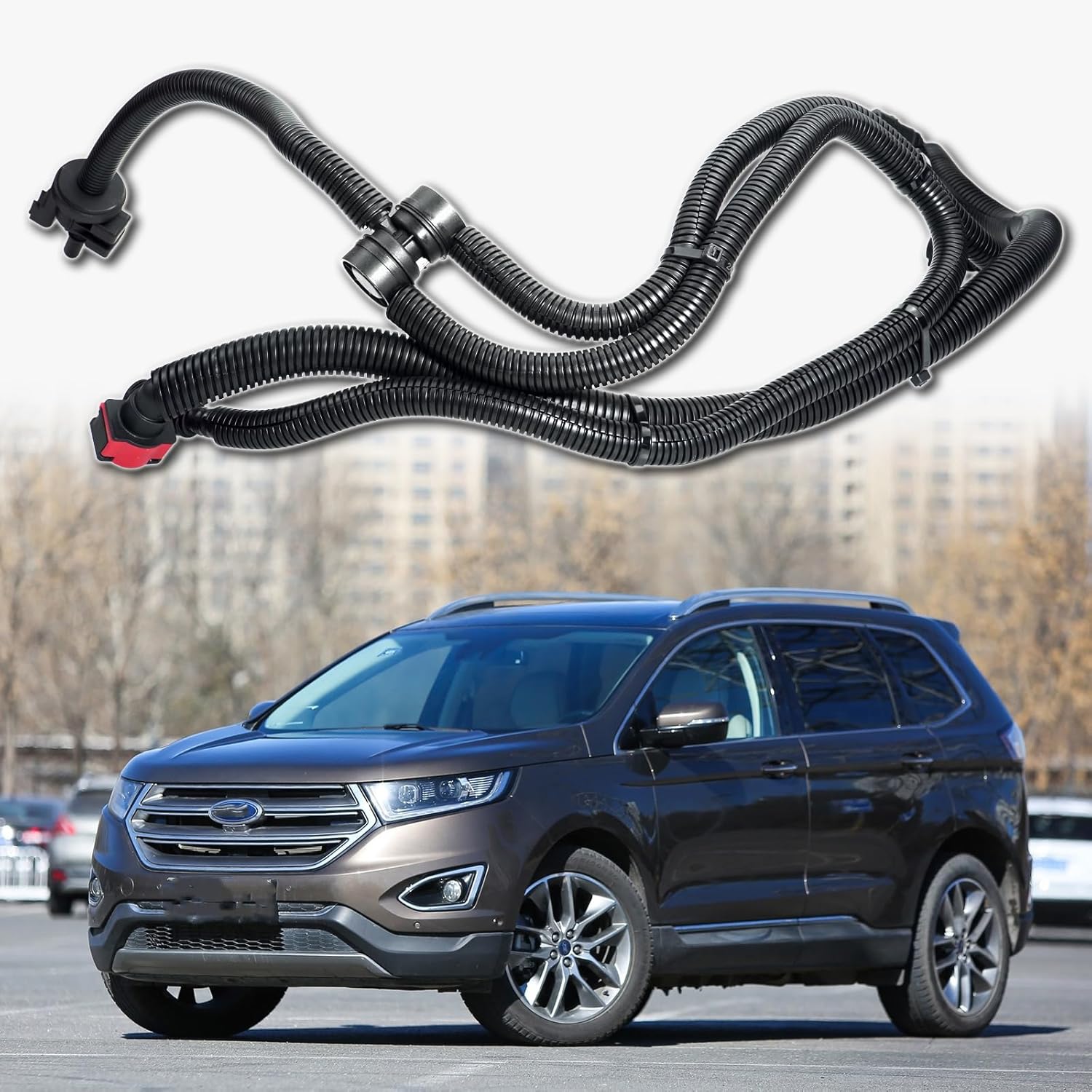 K2GZ-9D289-A Fuel Vapor Canister Vacuum Hose Pipe Compatible With 2015-2018 for Ford Edge 2016 2017 2018 for Lincoln MKZ 2019 2020 2021 2022 Lin coln Nautilus Replacement for K2G3-9D 289-AE K2GZ9D289A