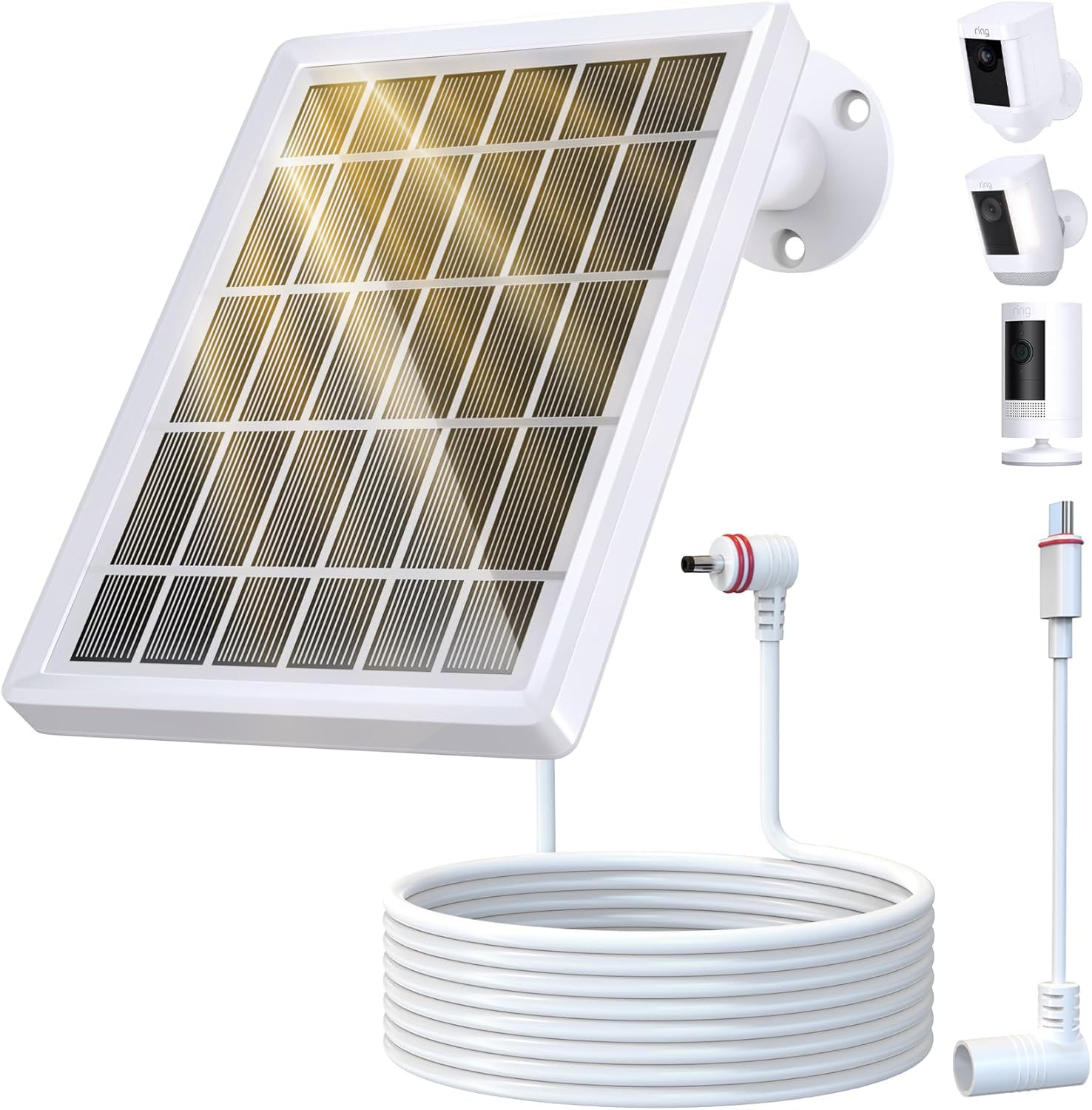 防犯カメラ Ring Stick Up Cam Battery & Solar Panel Ring Stick Up Camera Battery in White | The Home Depot Canada