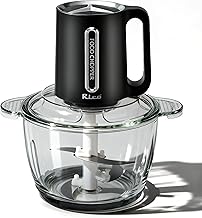 Rico 3 Litre Electric Chopper with Transparent Bowl | 300W Motor | 3 Speed Modes | 4 Stainless Steel Blades | Vegetable & Onion Cutter with Garlic Peeler & Whipper