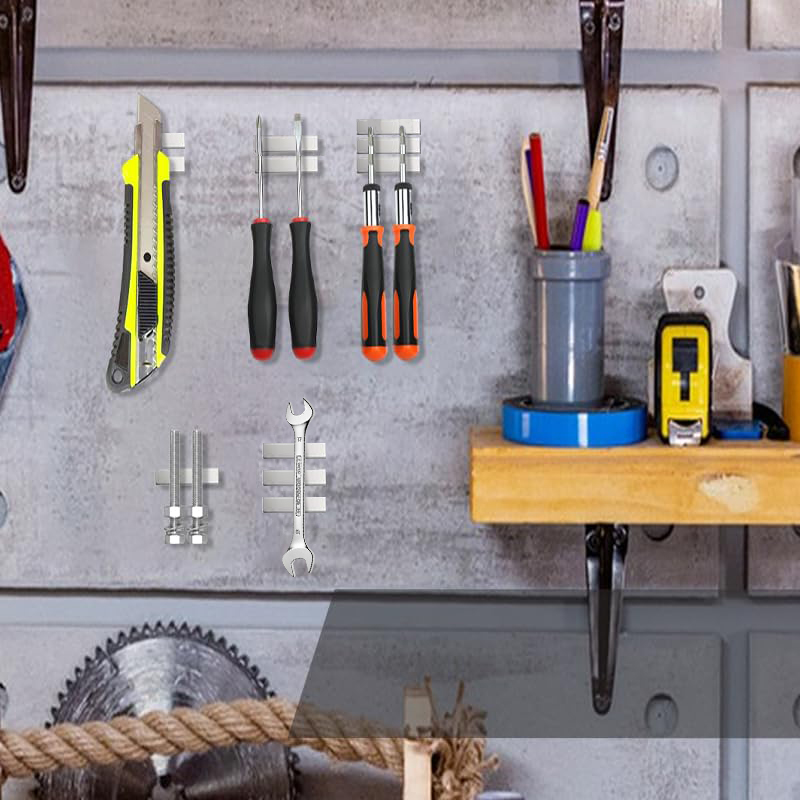 Image of MIKEDE Neodymium Magnets, 5 Pack Super Strong Magnets Bar, Heavy Duty Magnet with Adhesive Backing, Rare Earth Small Magnet Strips for Fridge, DIY, Craft, Science - 60x10x3 mm