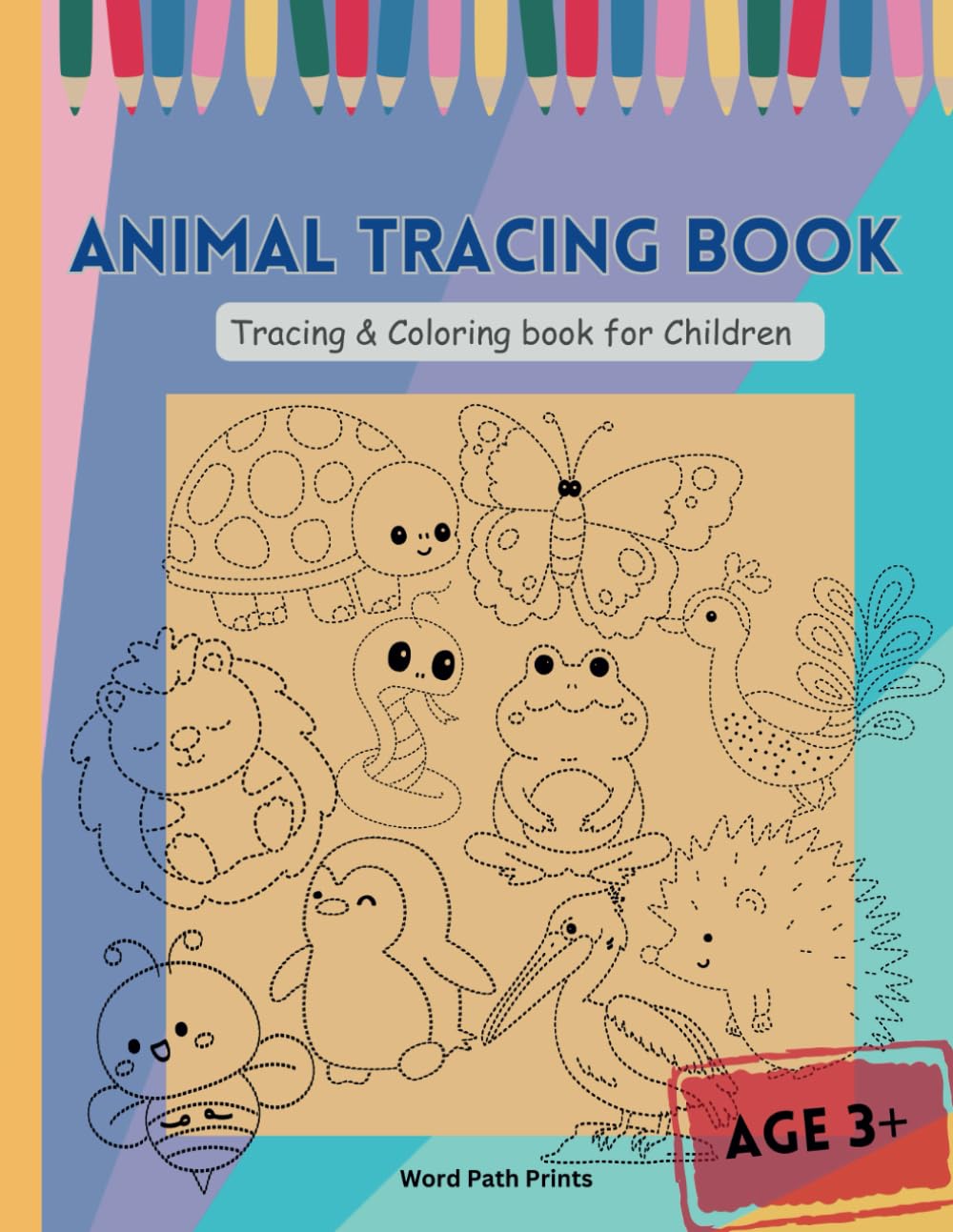Animal Tracing Book: Tracing & Coloring book for Children