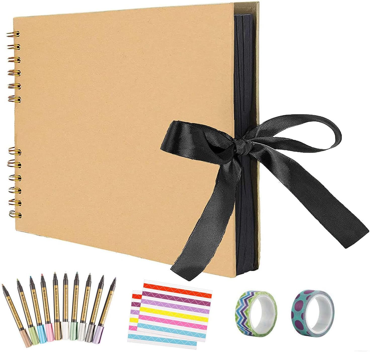 Amazon Co Jp Yangbagaフォトアルバム80ページ手作りアルバム 写真アルバム ギフトdiy 圣诞 恋愛 結婚 記念日 誕生日 黒台紙 30 21cm 家電 カメラ