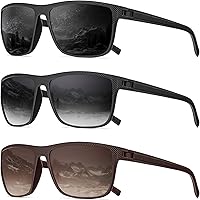 Vista 42 de Gafas de sol polarizadas para hombre, anteojos de sol polarizados con protección UV, lentes de sol ligeras para conducir, pescar, jugar al golf