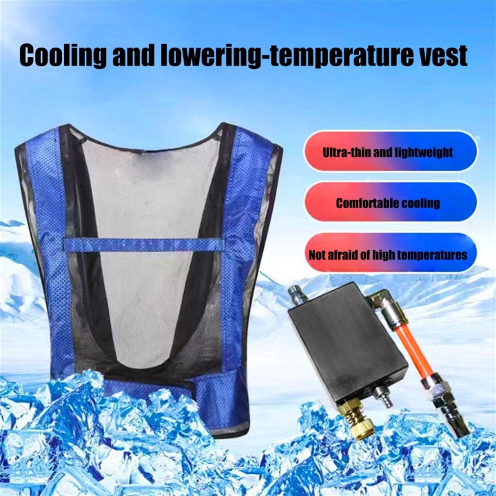 Gilet Gilet Refroidi À L'air Comprimé Pour Les Travailleurs L'usine Équipement Soulagement Contrainte Thermique Contrôle Température À Usage Industriel
