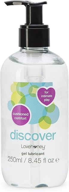 Lovehoney Discover Water Based Anal Lube - Extra Thick Gel Lube - Anal Lubricant Safe for Sex Toys & Condoms - 250ml