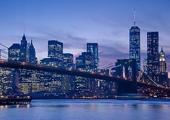 ニューヨーク　ブルックリン橋　油絵 ニューヨーク ブルックリン橋 油絵 Vintage New York Brooklyn