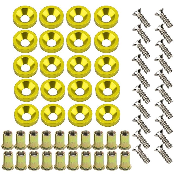 Buy 20 Pcs Aluminum Bumper Fender Washer Bumper Washer Stainless Steel