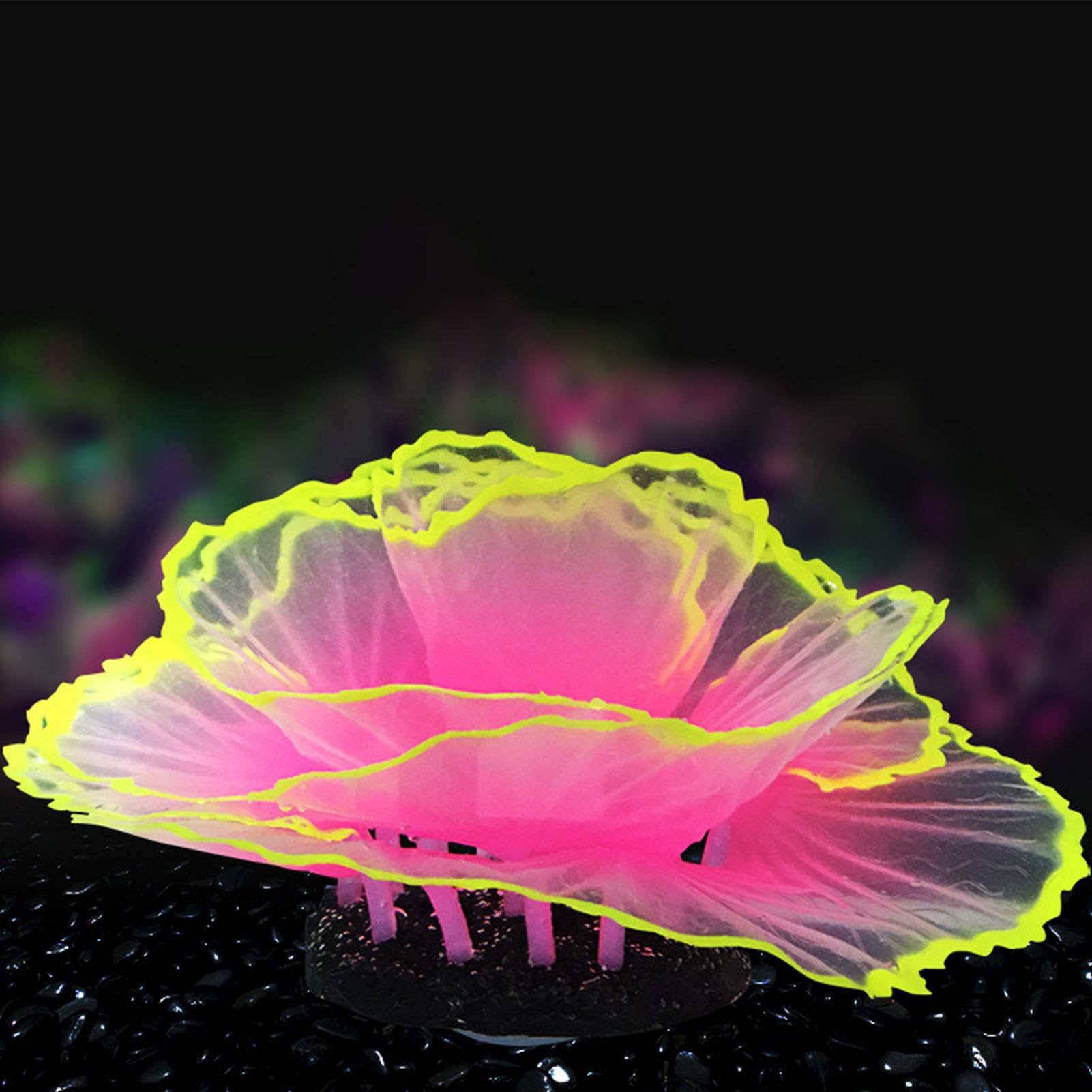 Decorazione Acquario In Silicone - Corallo Rosso Artificiale, Realistico, Con Ventosa - Foto 7