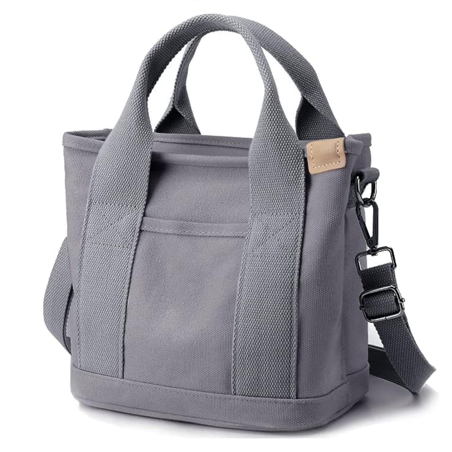 Canvas Tote Bag for Women,Small Totes Bags with Zipper Crossbody Purse with Pockets Large Shoulder Handbag,2 Sizes