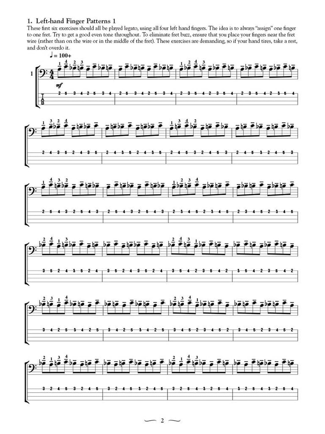 Bass Hanon - 75 Exercises for Bass Guitar | Technique Sheet Music Book for Beginner to Intermediate Players | Endurance Flexibility and Chops Building Studies for Students Teachers Practice image 2