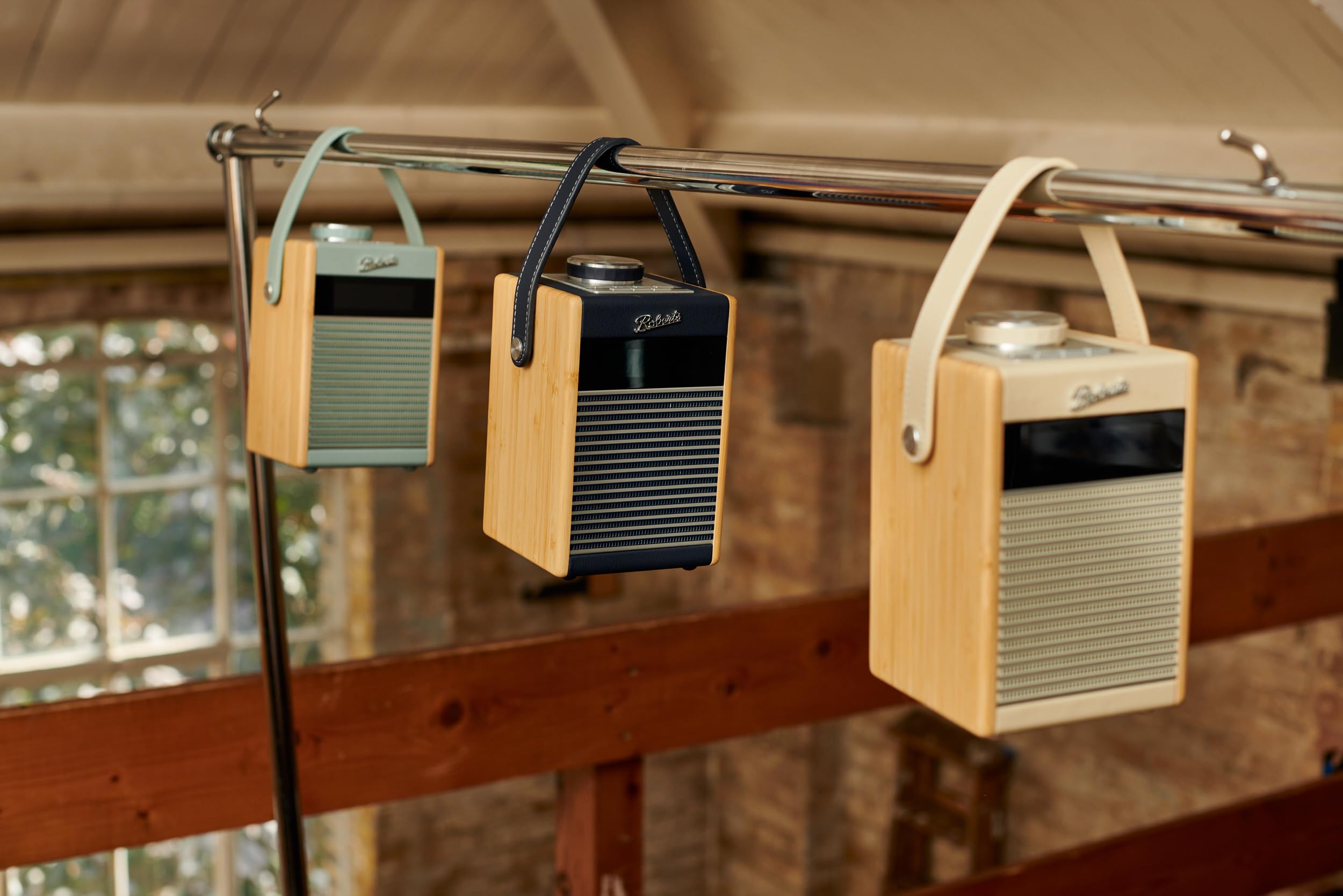 Rambler MIDI Radio-réveil rétro Portable Dab+/FM/Bluetooth Bleu Marin